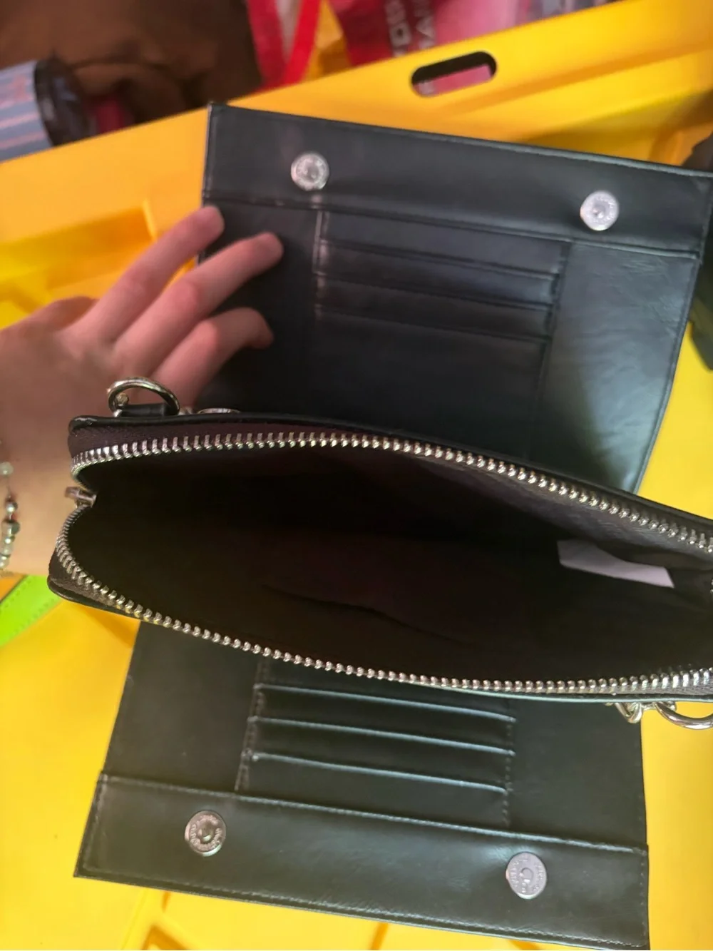 Steve Madden Neon Lime Crossbody Bag with Chain Strap